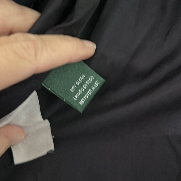 Lauren Ralph Lauren VTG Blazer Women Sz 6 Navy 1 Button Button Cuffs Made in USA - Picture 7 of 9